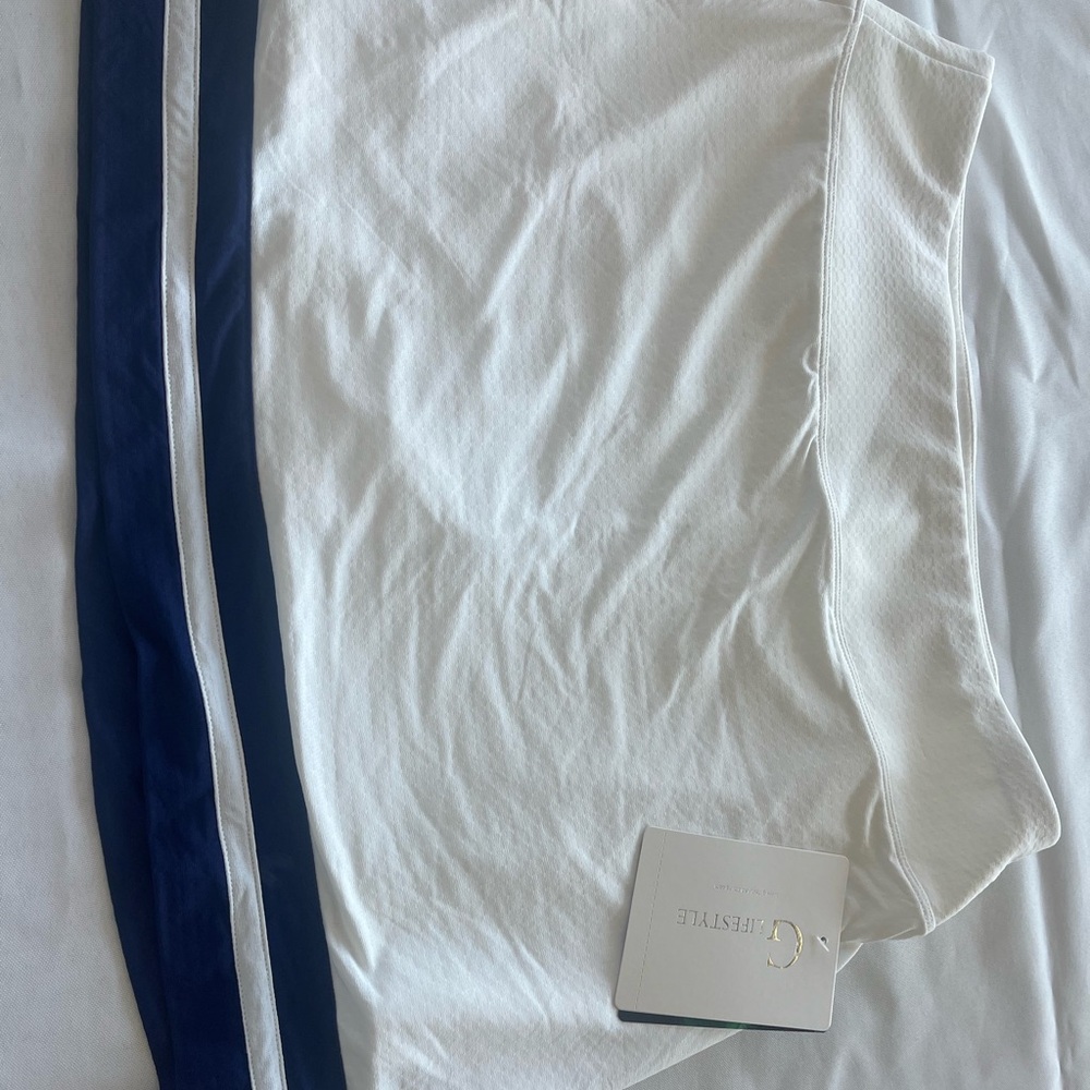 White and Blue Women's Pencil Skirt